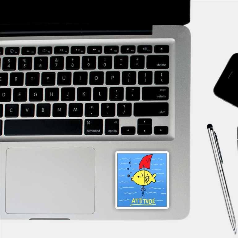 Attitude Fish Sticker