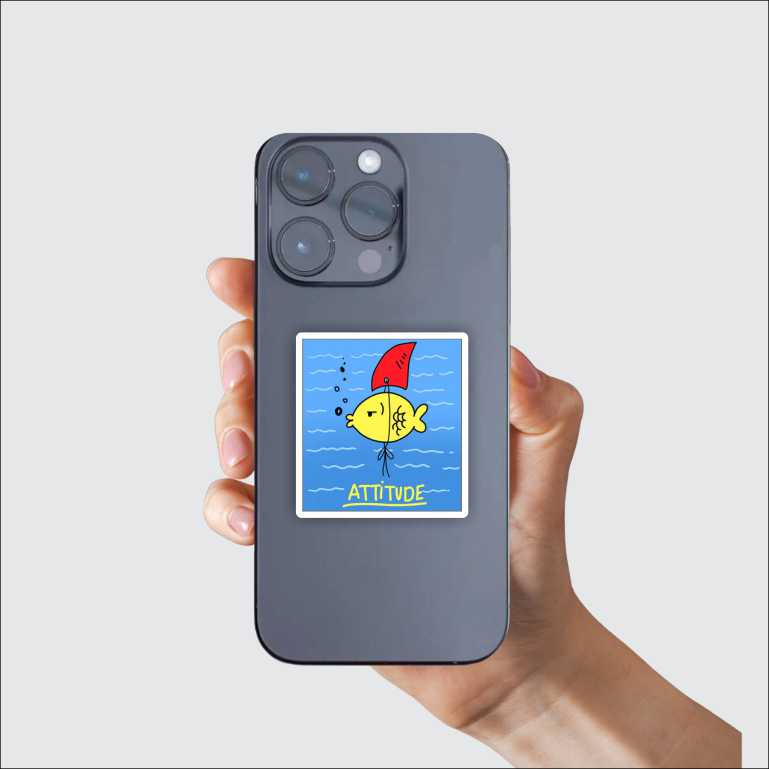 Attitude Fish Sticker