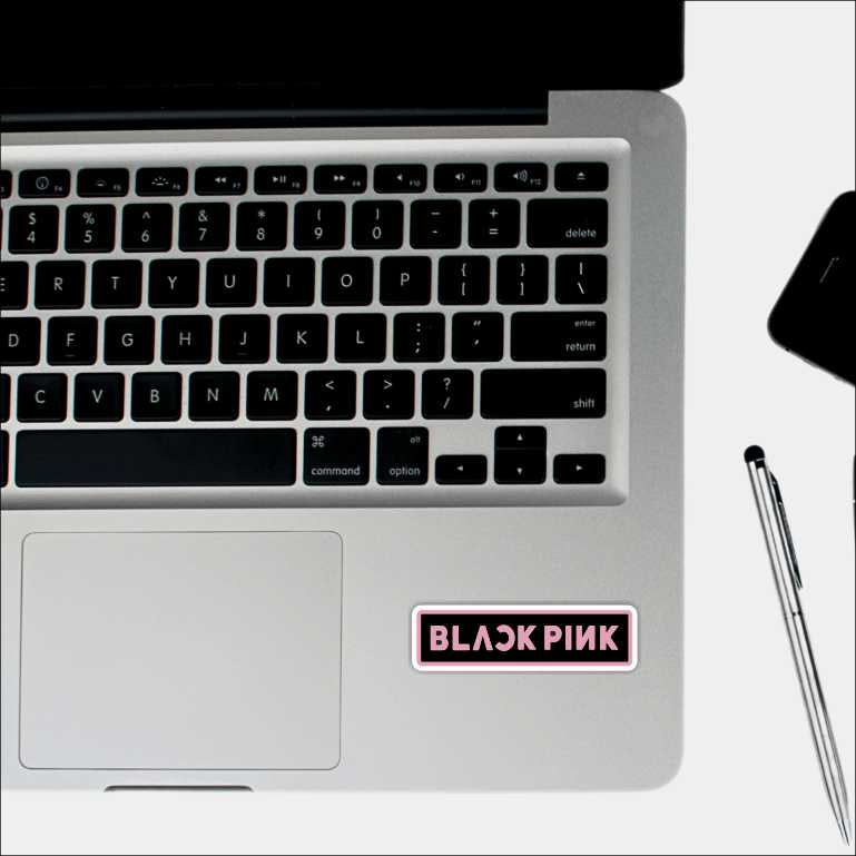 Black Pink Sticker