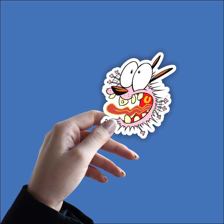 Courage The Cowardly Dog Sticker
