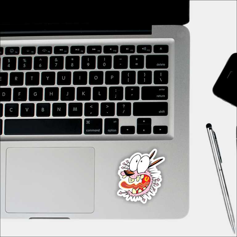 Courage The Cowardly Dog Sticker