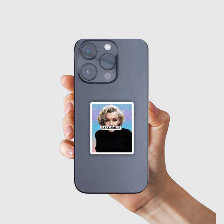 Fake Smile Sticker