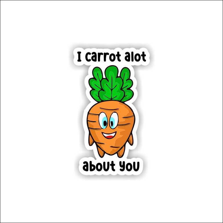 I Carrot Alot Sticker