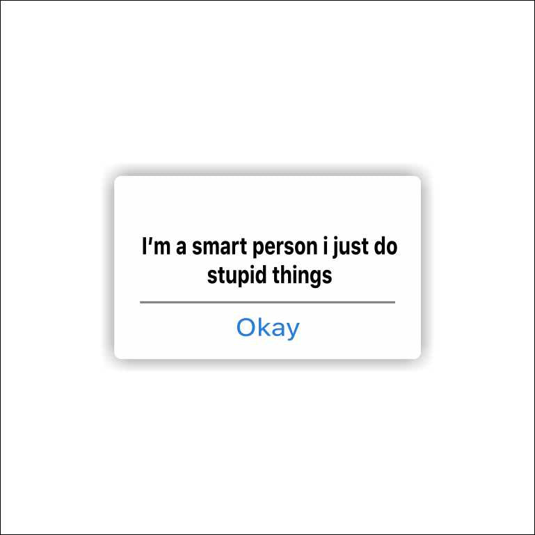 I'm A Smart Person Sticker