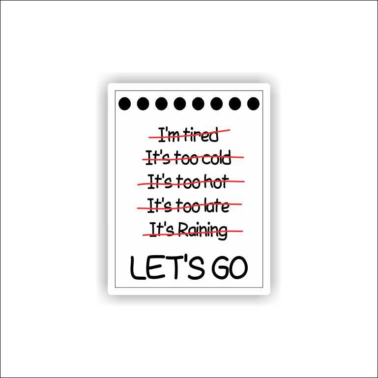 Let's Go Sticker