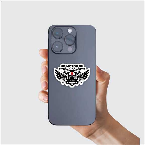 Motor Bike Club Sticker