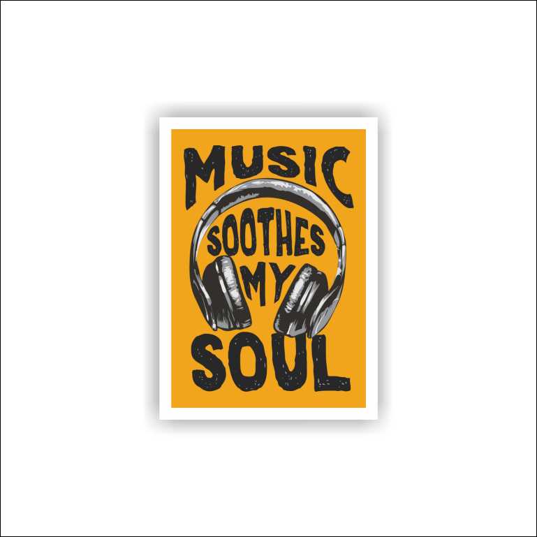 Music Soothes My Soul Sticker