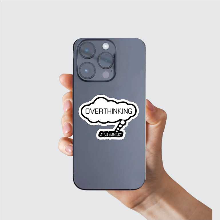 Overthinking Sticker