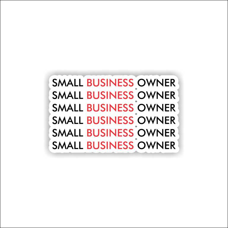 Small Business Owner Sticker