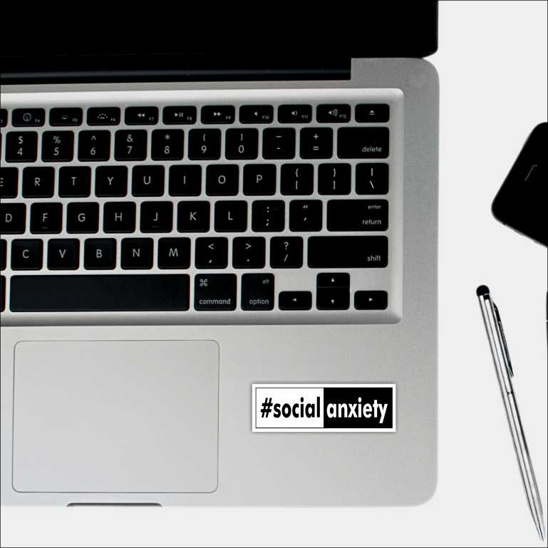 Social Anxiety Sticker