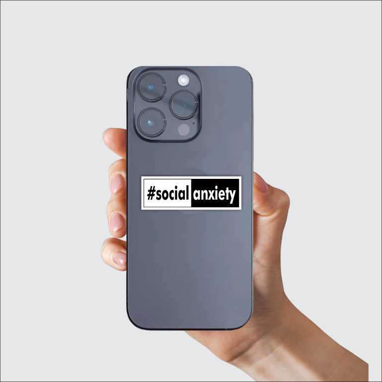 Social Anxiety Sticker