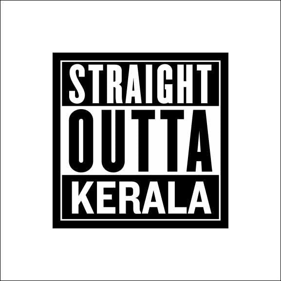 Straight Outta Kerala Sticker