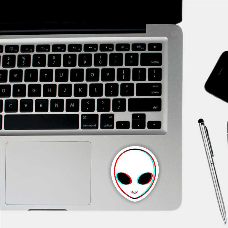 Trippy Alien Sticker