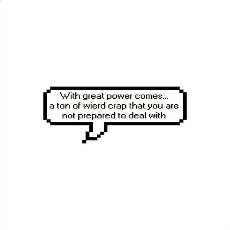 With Great Power Comes Great Responsibility Sticker