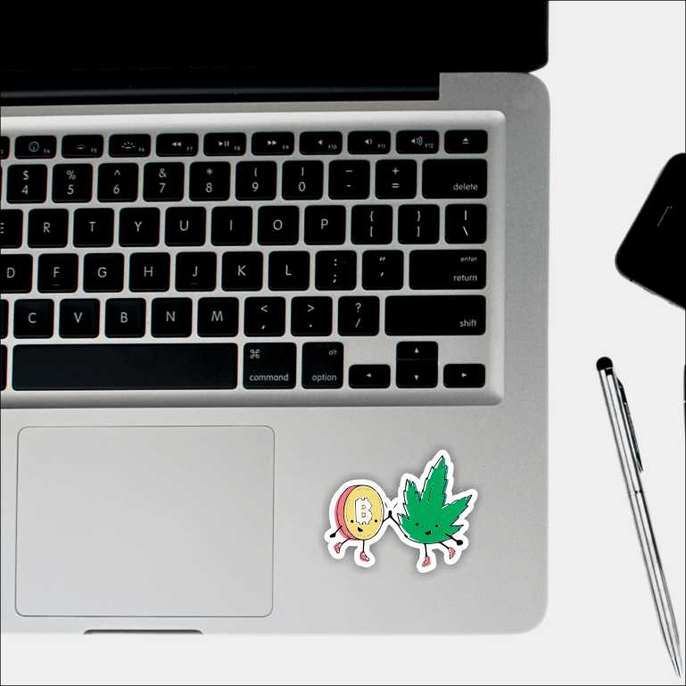 Canna Bitcoin Sticker