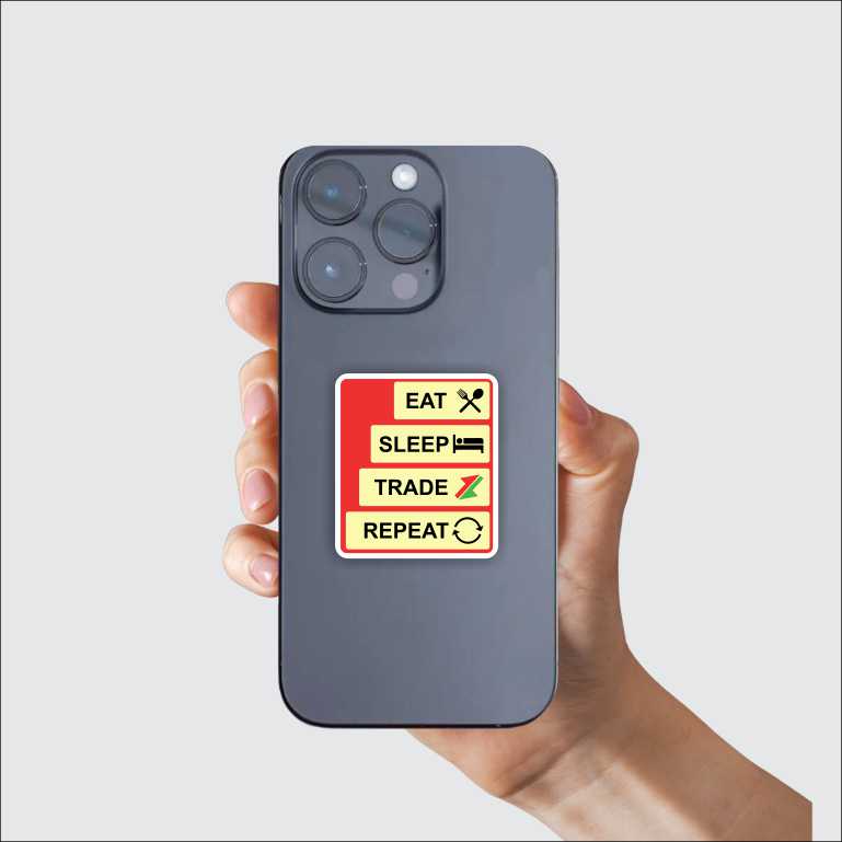 Eat Sleep Trade Repeat Sticker