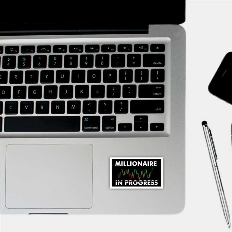 Millionaire in Progress Sticker