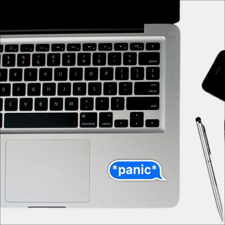 Panic Sticker