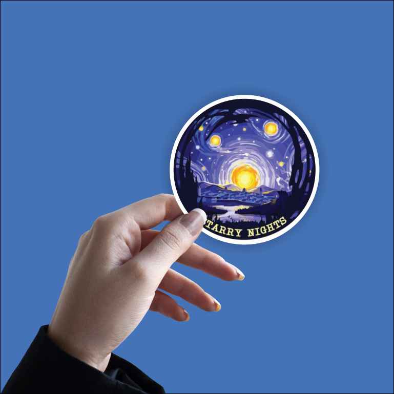 Starry Night Sticker