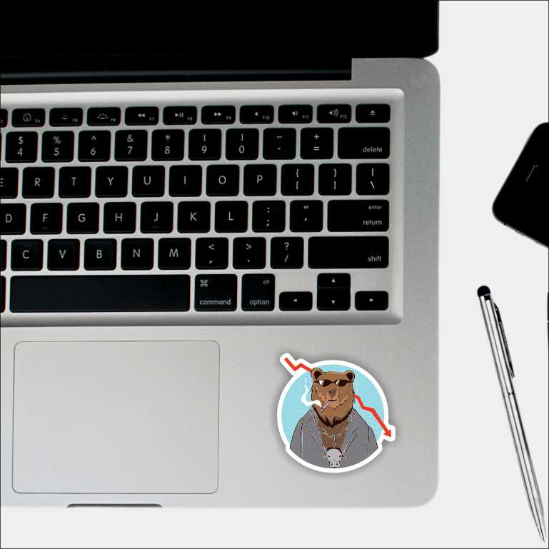 Trading Bear Sticker