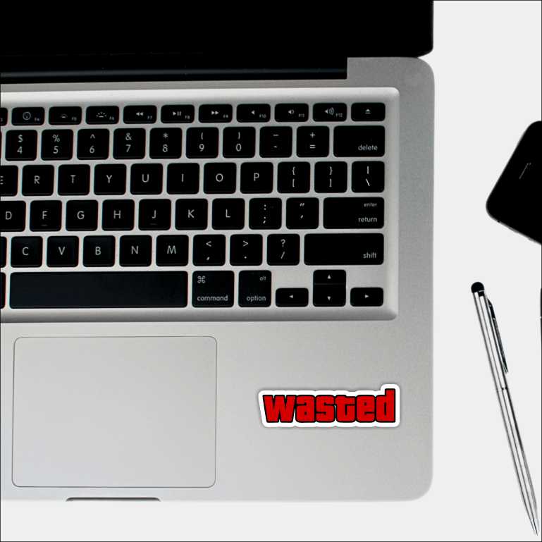 Wasted Sticker