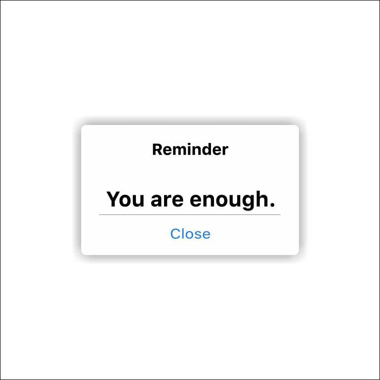 You Are Enough Sticker