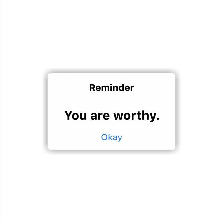 You Are Worthy Sticker