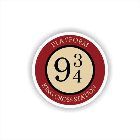 9& 3-4 Harry Potter Sticker