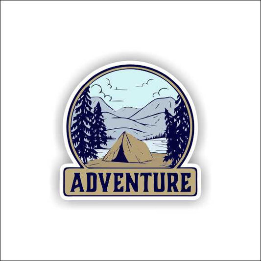 Adventure Camping Sticker