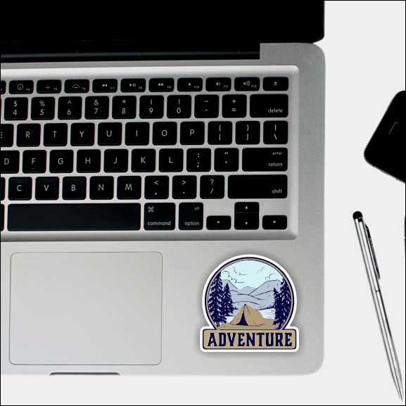 Adventure Camping Sticker