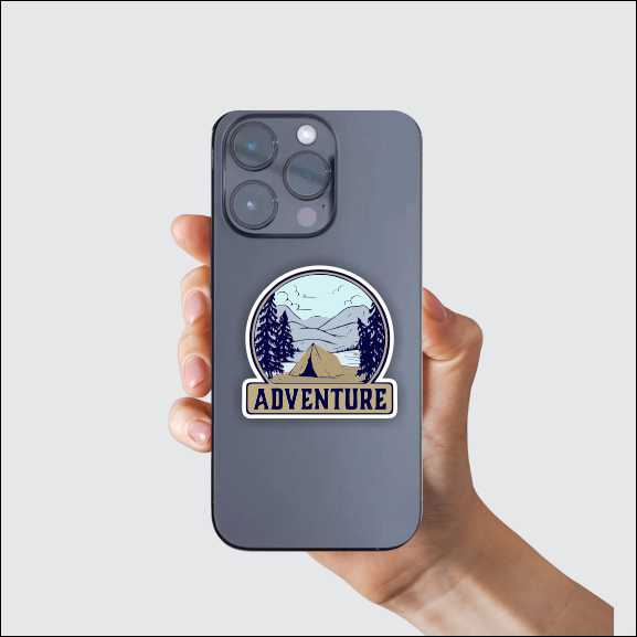 Adventure Camping Sticker