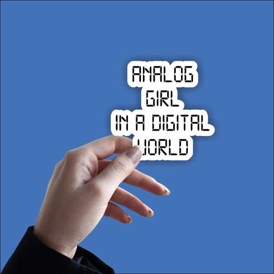 Analog Girl Sticker