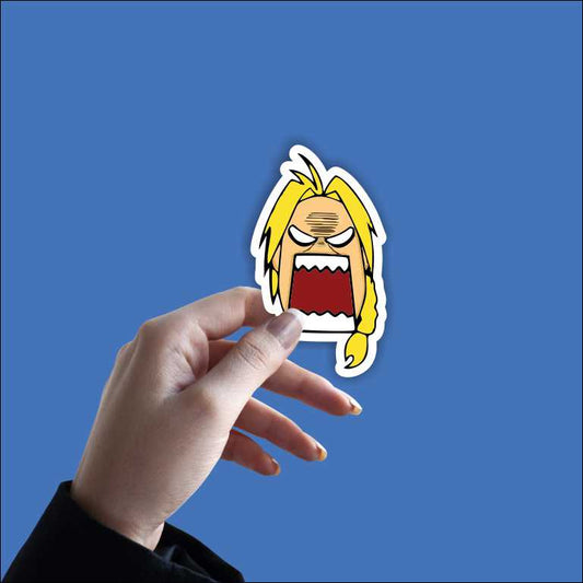 Angry Edward Elric Stickers