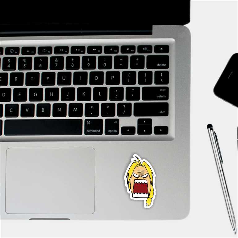 Angry Edward Elric Stickers