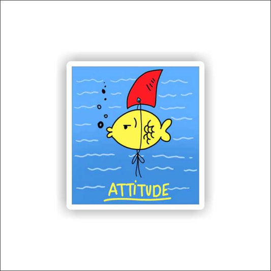 Attitude Fish Sticker