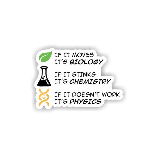 Biology Chemistry Sticker