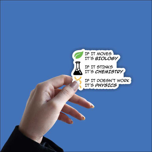 Biology Chemistry Sticker