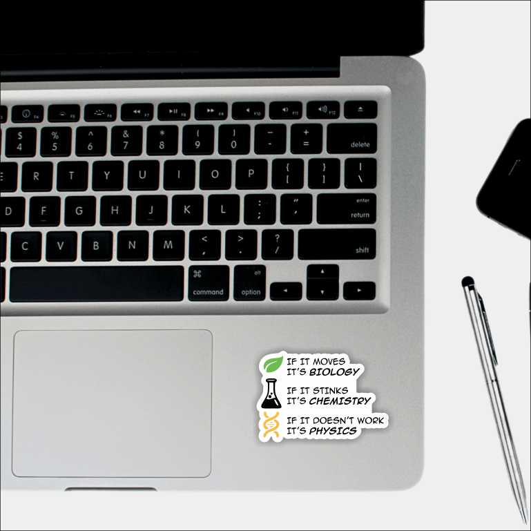Biology Chemistry Sticker
