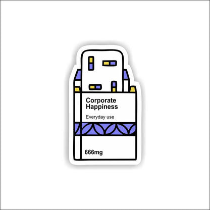 Corporate Happiness Sticker