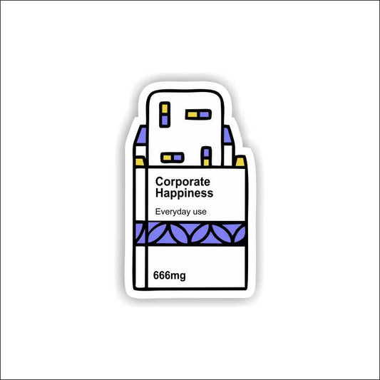 Corporate Happiness Sticker