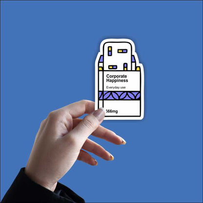 Corporate Happiness Sticker