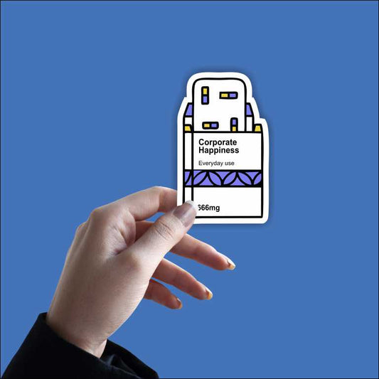 Corporate Happiness Sticker