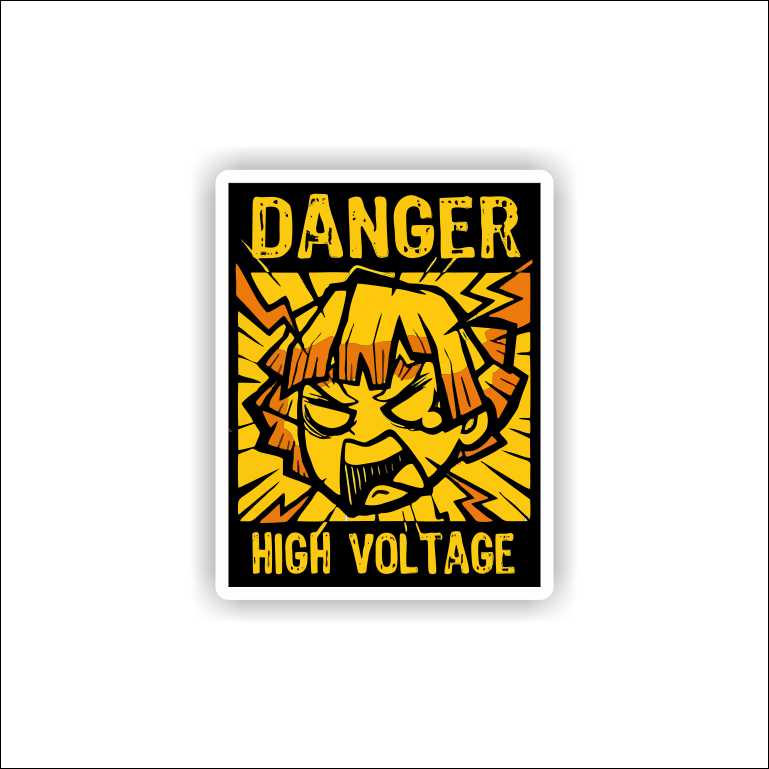 Danger High Voltage Sticker