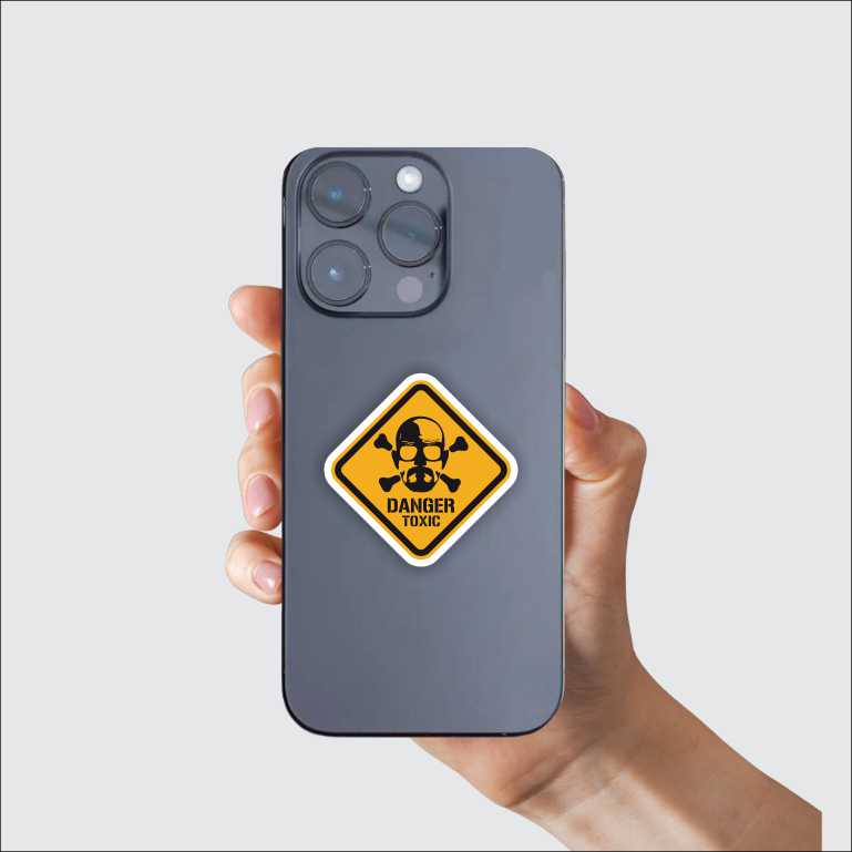 Danger Toxic Sticker