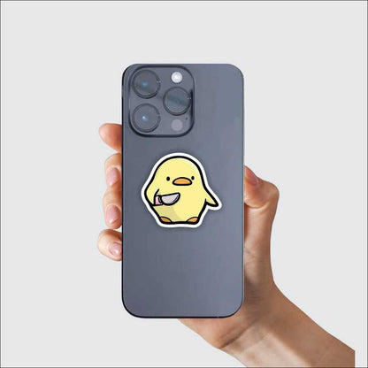 Duck With Knife Sticker