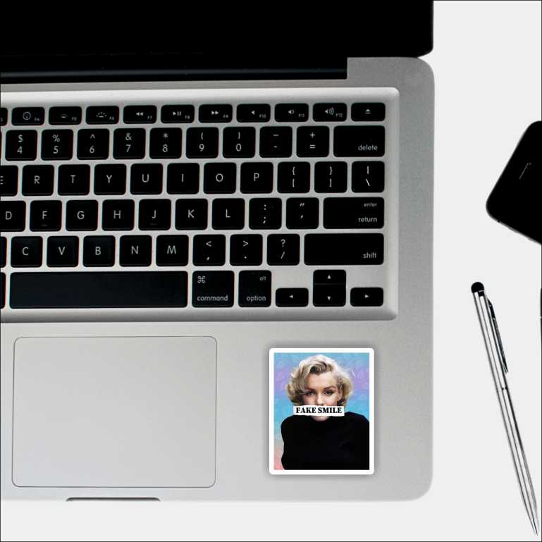 Fake Smile Sticker