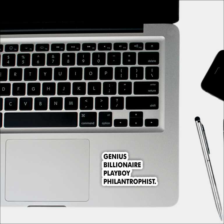 Genius, Billionaire, Playboy, Philanthropist Sticker