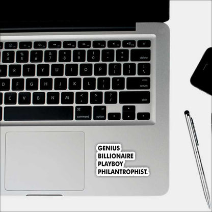 Genius, Billionaire, Playboy, Philanthropist Sticker