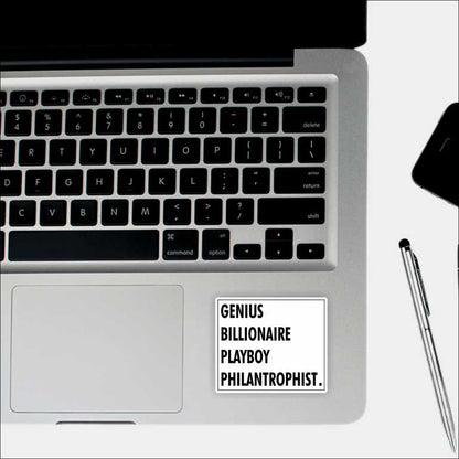 Genius, Billionaire, Playboy, Philanthropist Sticker