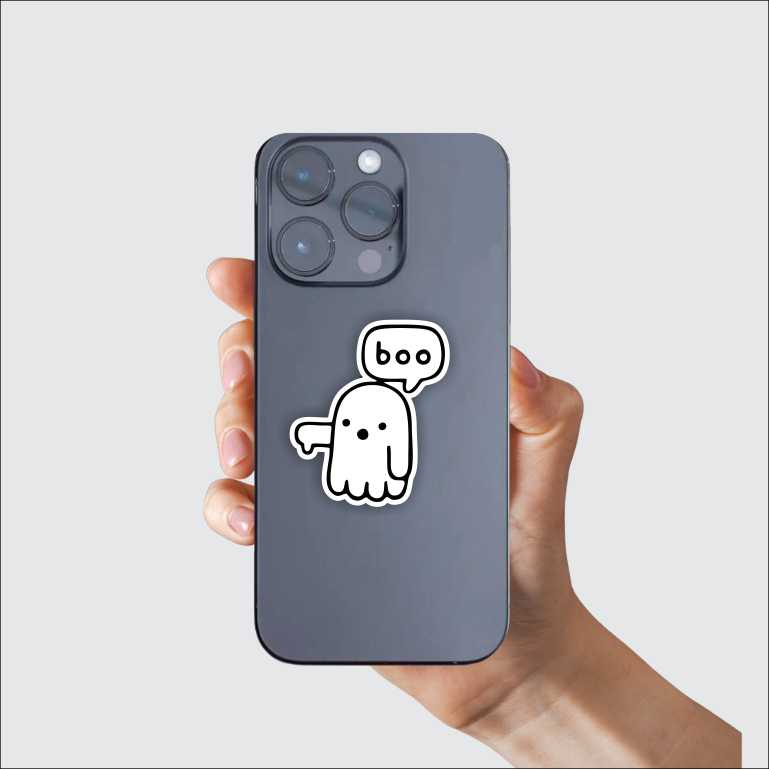 Ghost Of Disapproval Boo Sticker